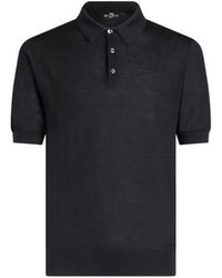 Etro - Silk And Cashmere Knitted Polo Shirt - Lyst