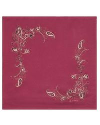 Etro - Printed Silk Pocket Square - Lyst