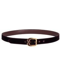 Etro - Velvet Belt With Enamelled Paisley Buckle - Lyst