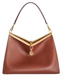 Etro - Large Leather Vela Bag, , Dark - Lyst