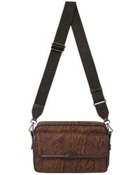 Etro - Large Nylon Camera Case With Arnica Motif - Lyst