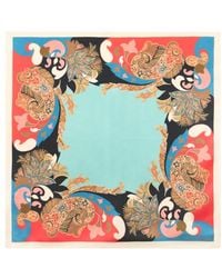 Etro - Silk Scarf With Floral Paisley Motif - Lyst