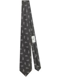 Etro - Silk Jacquard Tie With Micro Motif And Paisleys - Lyst