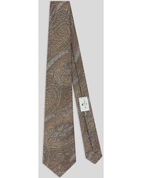 Etro - Silk Jacquard Tie With Arnica Motif - Lyst