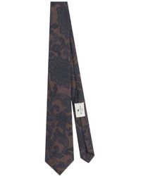 Etro - Wool-Blend Jacquard Tie With Floral Paisley Motif, Homme - Lyst