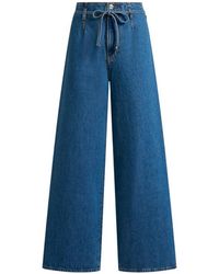 Etro - Culotte Jeans With Belt - Lyst