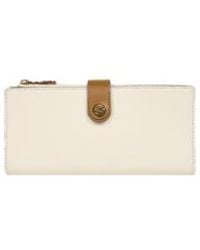 Etro - Leather Wallet With Pegaso Button - Lyst