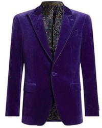 Etro - Single-Breasted Blazer With Contrasting Lining - Lyst