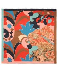 Etro - Cotton-Blend Jacquard Shawl With Floral Paisley Motif - Lyst