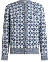 Etro - Cotton- And Wool-Blend Cardigan - Lyst