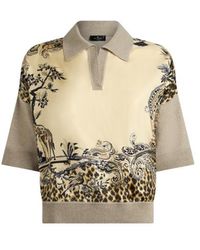 Etro - Wool-Blend Sweater With Placed Animal And Paisley Print - Lyst