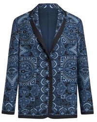 Etro - Reversible Jacket With Silk Scarf Motif - Lyst