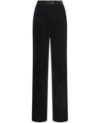 Etro - Velvet Palazzo Trousers - Lyst
