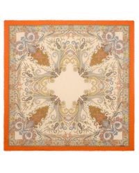 Etro - Asymmetrical Floral-Inspired Scarf 140 X 140 Cm - Lyst