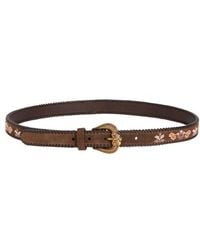 Etro - Suede Belt With Beaded Motif - Lyst