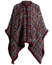 Etro - Cape En Tweed, Femme - Lyst