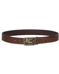 Etro - Arnica Belt With Pegaso Buckle - Lyst