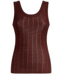 Etro - Débardeur À Capuche En Maille Ajourée, Femme, Taille - Lyst
