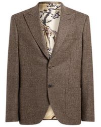 Etro - Single-Breasted Wool-Blend Basketweave Jacket - Lyst