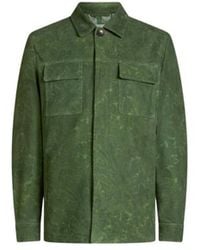Etro - Suede Jacket With Floral Paisley Motif - Lyst