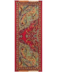 Etro - Cashmere, Silk And Wool Scarf With Paisley Motif - Lyst