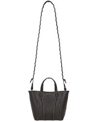 Etro - Essential Mini Leather Tote Bag With Threading - Lyst