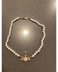 Etsy Vivienne Westwood Pearl Necklace - Metallic