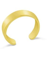 Koral Jewelry 14K Gold Plated Created Sapphire Adjustable Multistone Midi Knuckle/Toe Ring