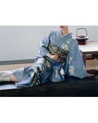Etsy Kimono/japanese Robe Dress Clothing Cardigan Gifts Shirt - Blue