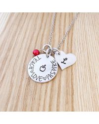 Eshvi Back To School Necklace In Red Lyst