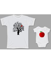 Cadeau De Jour Des Peres Correspondance Pere Et Fils Chemises Papa Bebe Correspondant Chemises Etsy En Coloris Blanc Lyst