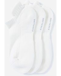 Everlane Organic Cotton Ankle Sock 3-pack - White