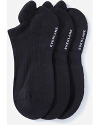 Everlane Organic Cotton Ankle Sock 3-pack - Black