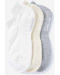 Everlane Organic Cotton Ankle Sock 3-pack - Multicolor