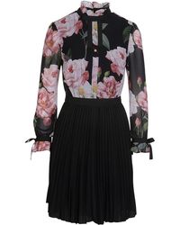 daysea iguazu frill bow sleeve dress