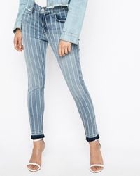 express striped jeans