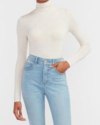 express sequin turtleneck