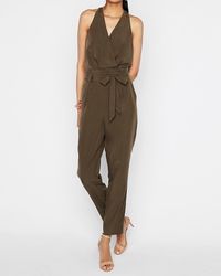 lace bodice strapless sweetheart jumpsuit
