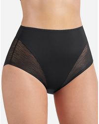 Express Leonisa High Waisted Sheer Lace Shaper Panty Black M