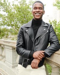 express leather coat