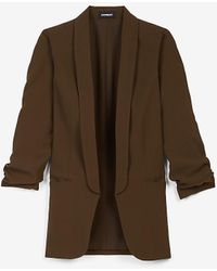 express one eleven oversized sherpa fleece sweatshirt
