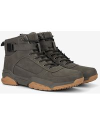 Express Reserved Footwear New York Preston Mid-top Trainer Boots Grey 13