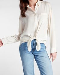 Express Slim Fit Satin Military 