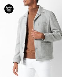 chore jacket in brushed lambswool