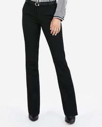 Express Mid Rise Barely Boot Columnist Pant Black 10