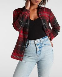 Plaid Boyfriend Shirts for Women - Up 