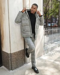 Express Extra Slim Charcoal Textured 