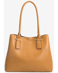 Express - Melie Bianco Isabella Large Faux Leather Shoulder Bag Brown - Lyst