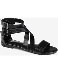 Express Journee Collection Lanelle Strappy Sandal Black 5.5