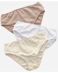 Express Leonisa 3 Brief Lace Panty Set Light Pink Xl